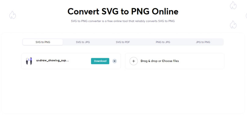Iconscout 可將 SVG 向量圖檔轉 PNG 、PDF 或 JPG 的免費線上服務