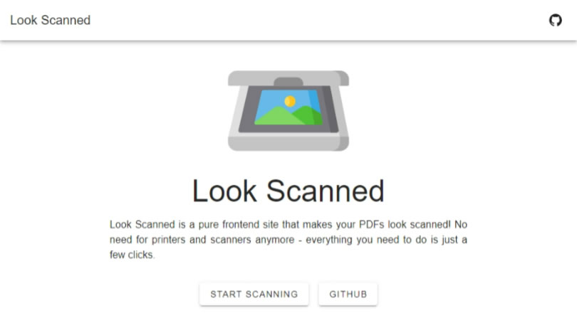 Look Scanned 讓非掃描產生的 PDF 文件也能有手工掃描的模樣