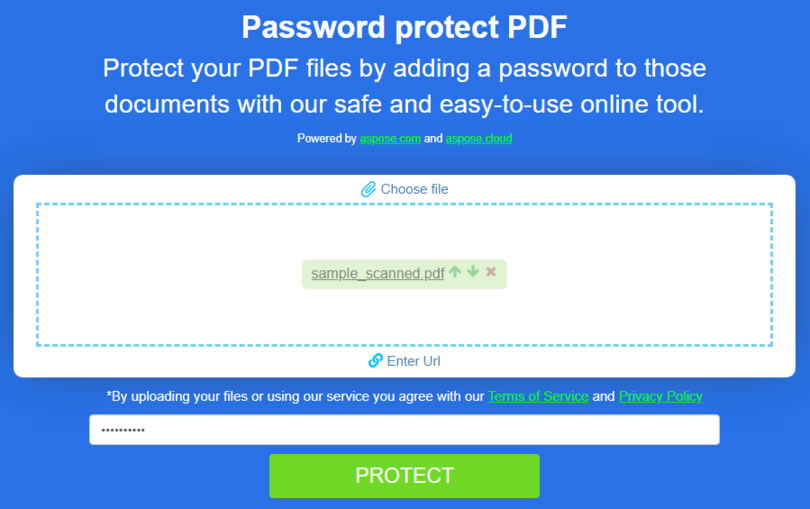 Password protect PDF 線上幫 PDF 檔案加入開啟密碼