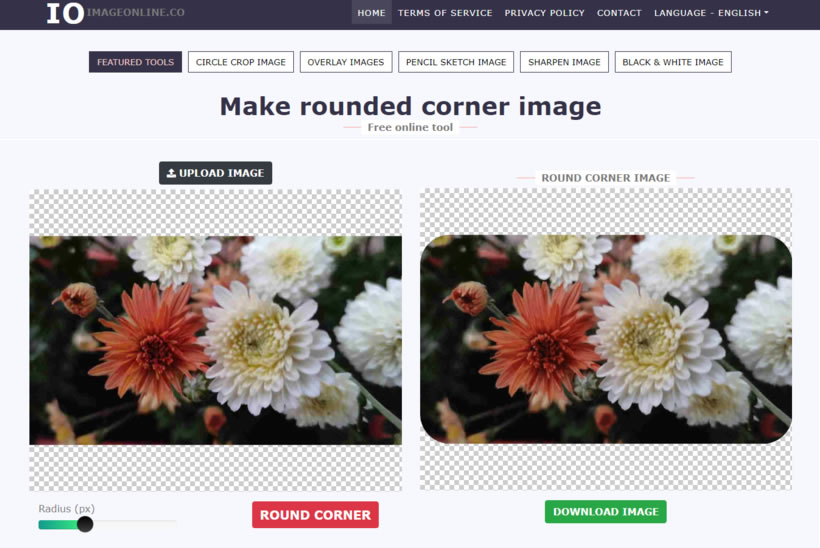 Make rounded corner image 製作圓角圖片的免費線上工具
