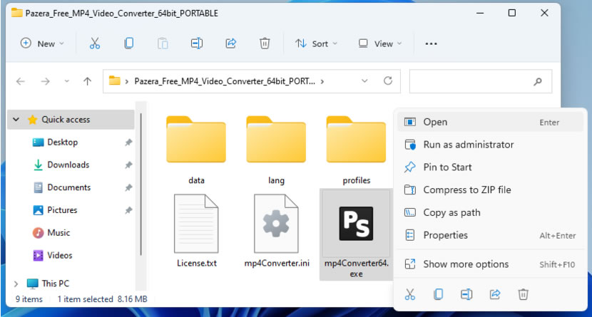Pazera Free MP4 Video Converter 可將任何影、音檔案轉成 MP4的免費應用程式