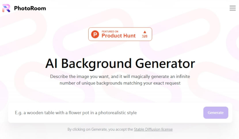 AI Background Generator  由 AI 產生符合文字描述的圖片
