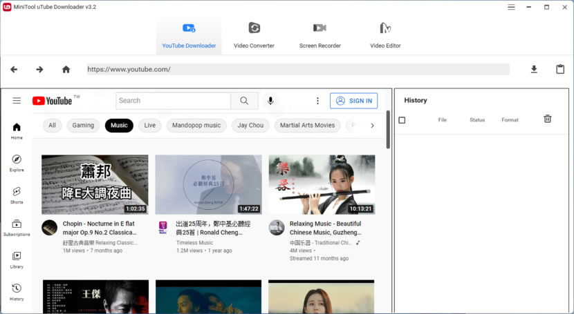 MiniTool uTube Downloader 具 YouTube 影片下載、轉檔與螢幕錄影的免費應用軟體