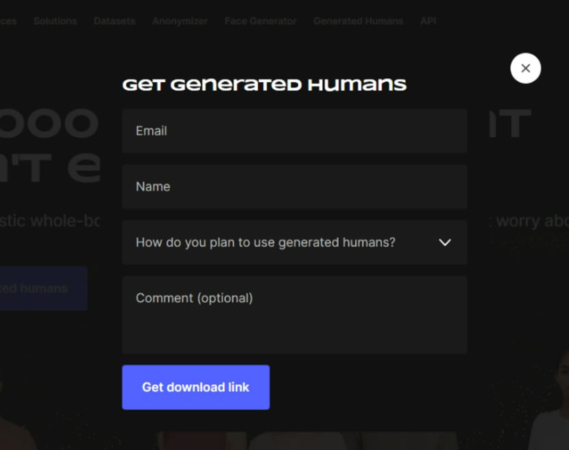 Generated Humans 免費下載由 AI 自動產生的 100,000 張全身人像圖檔