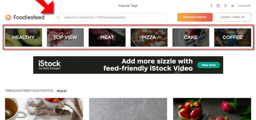 Foodiesfeed  以美食圖片為主且可商用的免費圖庫