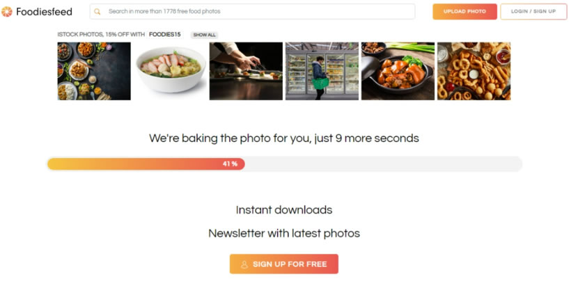 Foodiesfeed  以美食圖片為主且可商用的免費圖庫
