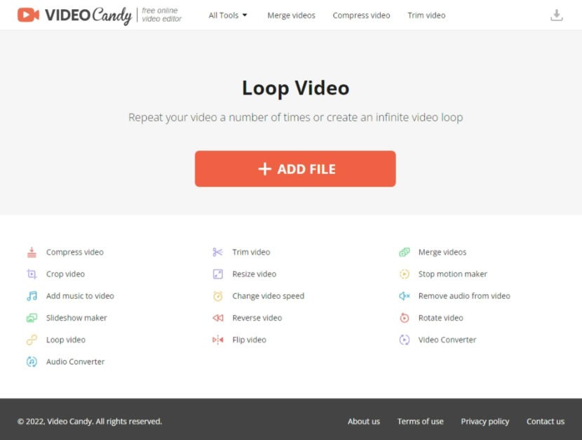 Loop video 製作讓影片可以循環播放的免費線上工具