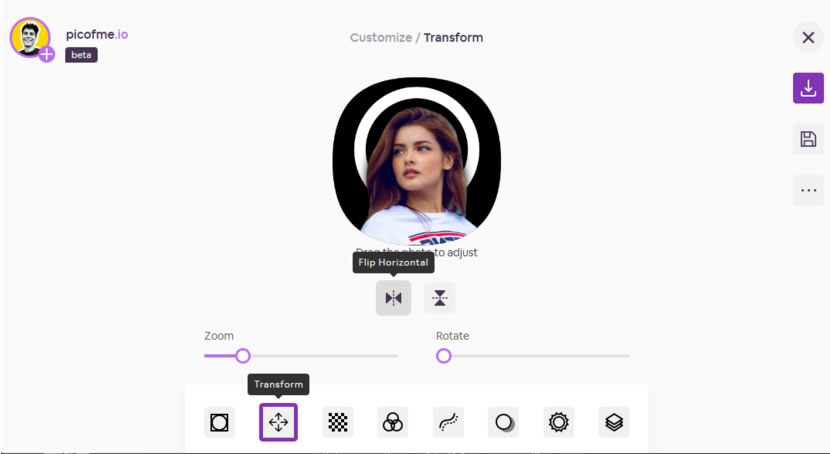 Picofme 用 AI 打造的頭像製作免費工具 可自動去背並套用模板