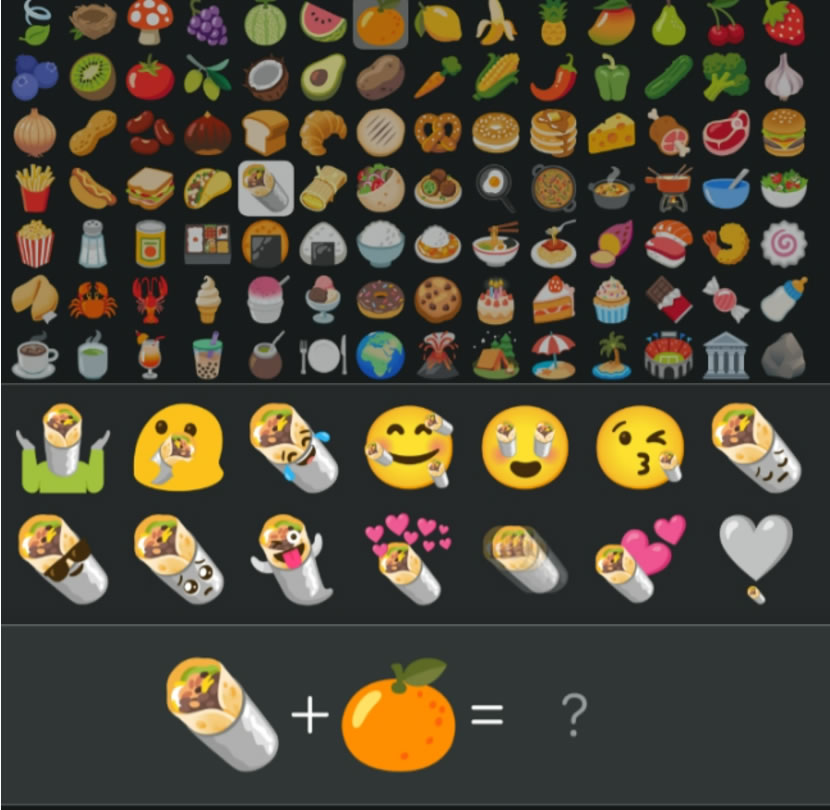 Emoji Kitchen Browser 讓 Emoji 搭配 Emoji 產生新 Emoji 表情符號的免費線上服務