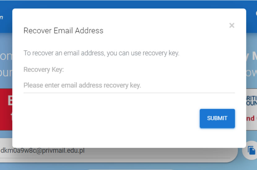 eTempMail - .edu 臨時電子郵件信箱免費服務，具恢復金鑰可延續使用