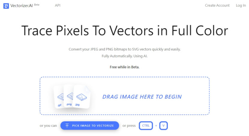 「Vectorizer.AI」全自動用 AI 將 JPEG 或 PNG 圖檔轉換為 SVG 向量圖