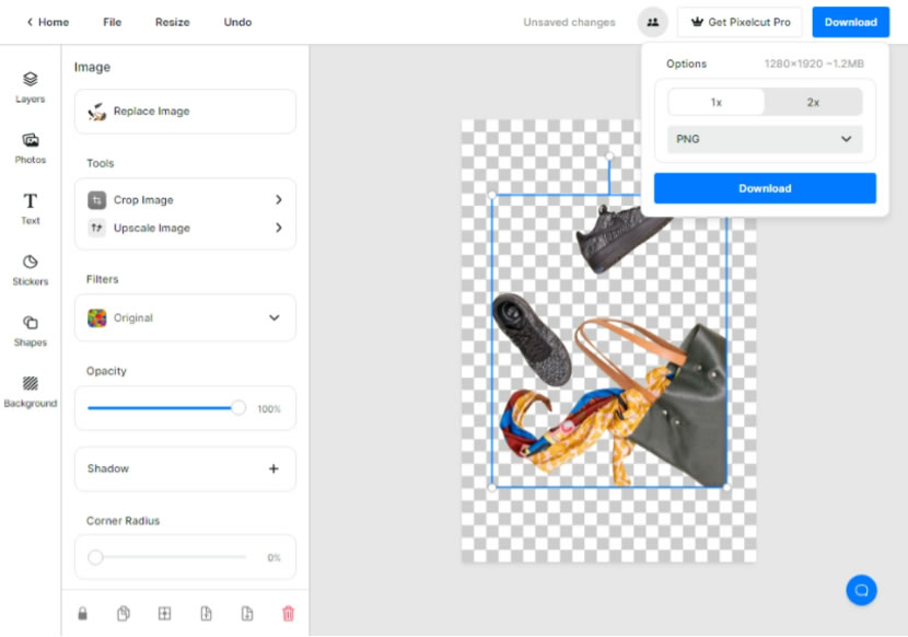 Pixelcut Magic Eraser 快速移除並自動填滿圖片中所指定的內容