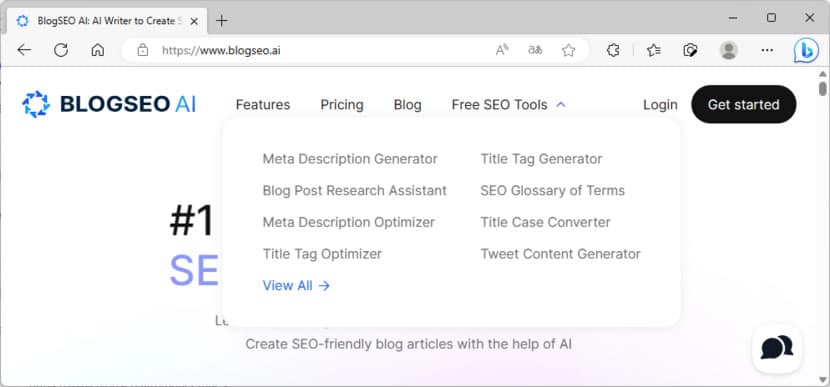 BlogSEO AI  用 AI 最佳化 HTML 內的 Meta Description 或 Meta Tag