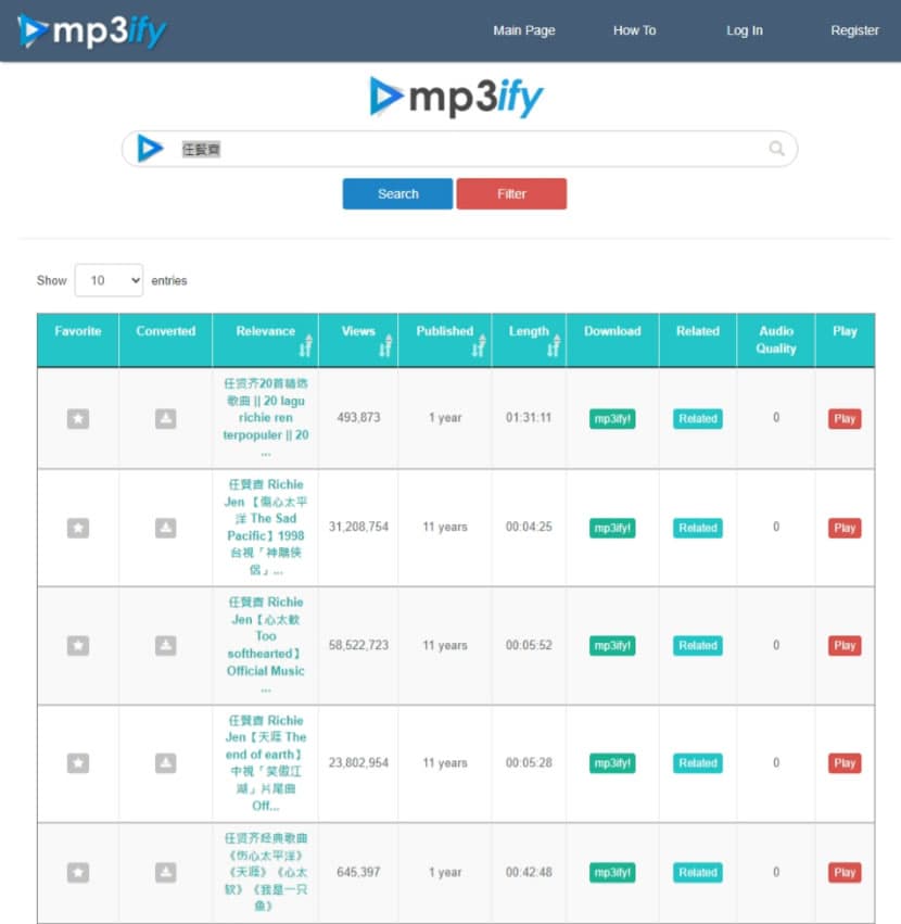 MP3ify 從YouTube音樂搜尋到轉成MP3並下載的一站式免費工具