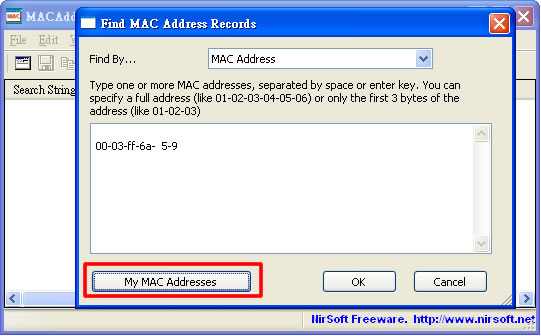MACAddressView 查詢網卡 MAC Address(免安裝)