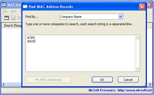 MACAddressView 查詢網卡 MAC Address(免安裝)
