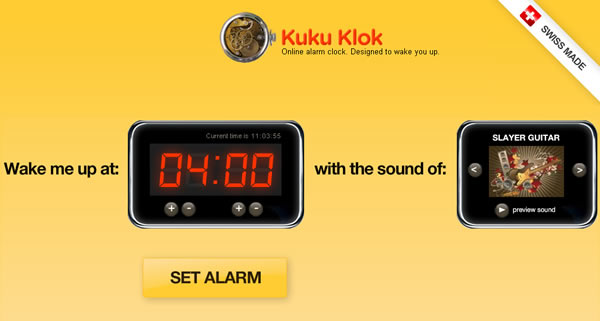 kukuklok 設定簡單又實用的線上鬧鐘提醒服務