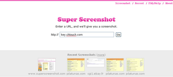 SuperScreenshot.com 線上將網頁完整畫面擷取成圖片