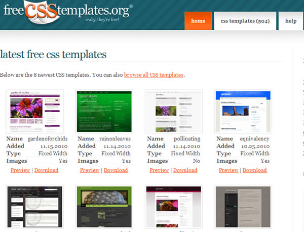 freeCSStemplates 免費的 CSS 網頁模板下載