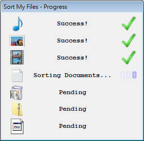 Sort My Files 可依照檔案副檔名自動分類到所設定的資料夾內(免安裝)