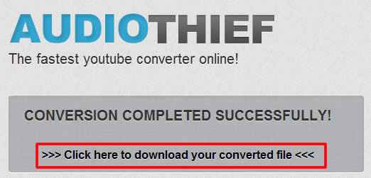 AudioThief 線上 YouTube 影音轉 MP3 的免費服務(免註冊、速度超快)