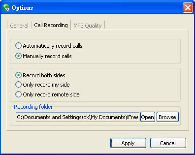 iFree Skype Recorder 幫你錄下 Skype 的交談內容