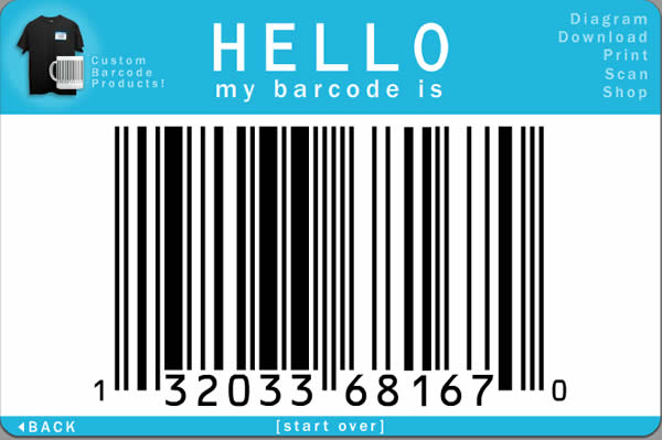 Barcode Yourself 可將個人資料轉換成條碼的免費服務