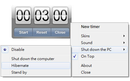 Free Desktop Timer 可自訂無限多組的倒數計時器，用來提醒、自動關機、休眠或待命