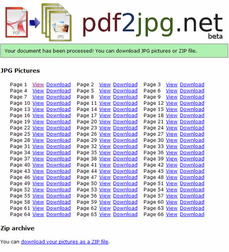 PDF2JPG.net 線上 PDF 轉 JPG 圖檔免費服務