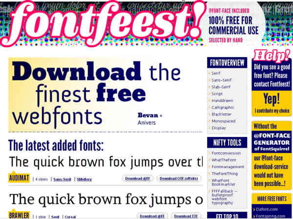 Fontfeest! 免費英文字型下載