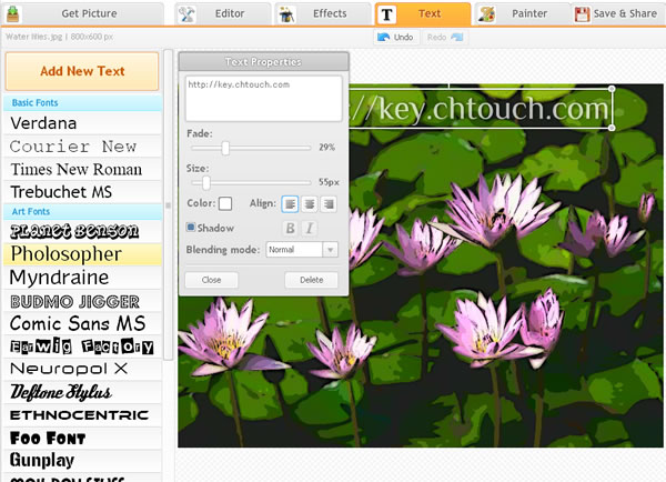 iPiccy 線上影像編輯免費服務，透過瀏覽器就能輕鬆繪圖、修片、加特效