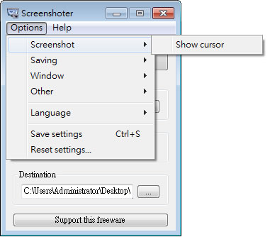 Screenshoter 簡單好用的免費螢幕抓圖工具(免安裝)