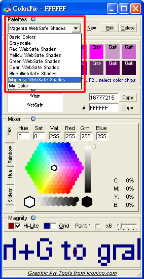 ColorPic 一套簡單好用的顏色選擇器!
