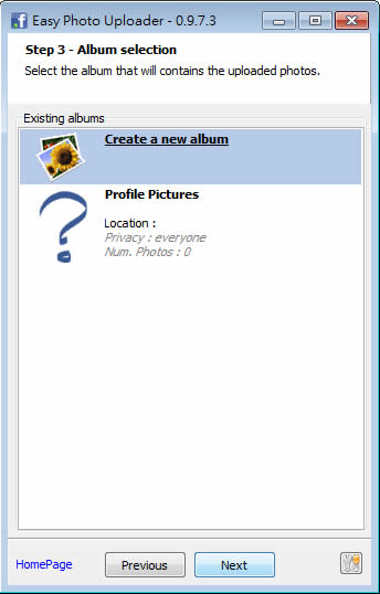 Easy Photo Uploader 可使用滑鼠右鍵來快速大量上傳相片到 Facebook