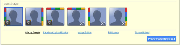 +me 輕鬆製作具有 Google+ 風格的頭像產生器 ，可產生 6種風格喔!