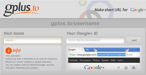 gplus.to Google+ 專用的縮短網址服務