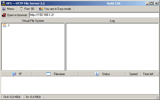 Http File Server 網頁式檔案分享軟體(HFS)
