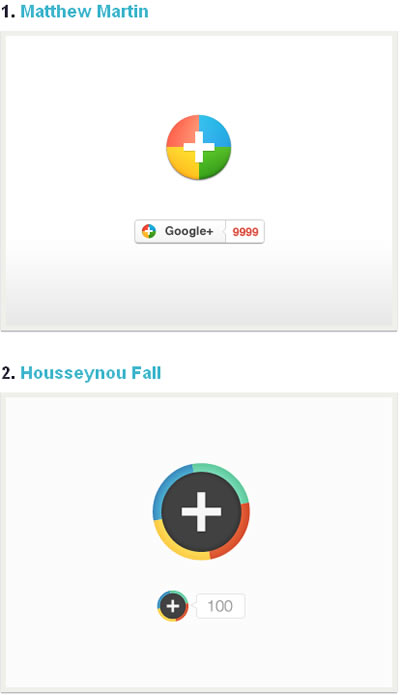 14 Gorgeous Google+ Icons 精選 Google+ 免費圖示集