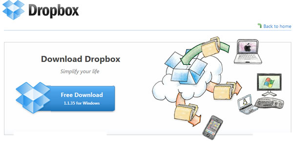 Dropbox 實用的網路儲存檔案服務，可與本機電腦同步及檔案分享
