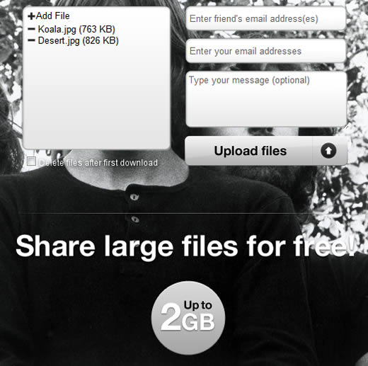 Streaky 每次可上傳 2GB的檔案免費分享服務