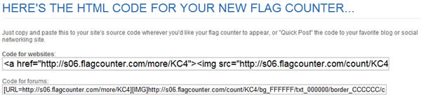 Flag Counter 免費計數器，可統計訪客來源的地區