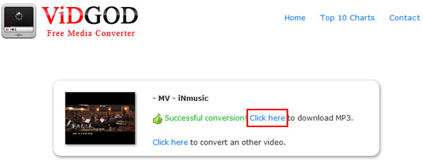 Vidgod 實用的 Youtube 轉 MP3 免費服務