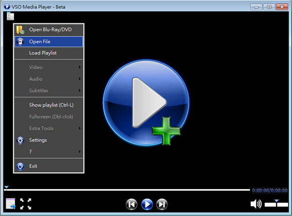 VSO Media Player 免費的影音播放器，免加裝影音解碼器，支援 DVD、藍光、ISO 等眾多格式