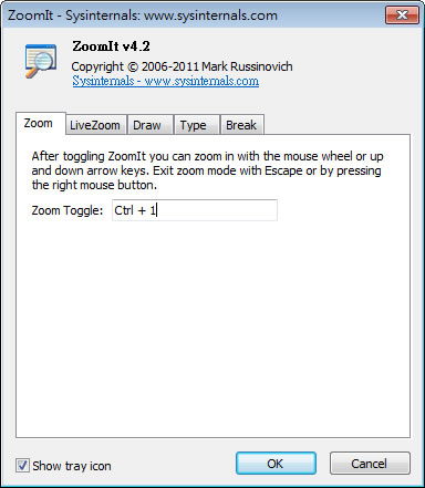 ZoomIt 微軟出品可在電腦螢幕上畫圖標示、縮放螢幕及顯示倒數計時，適用簡報或教學