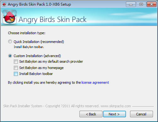 Angry Birds Skin Pack 幫 Windows 7 換上 Angry Birds 的操作風格