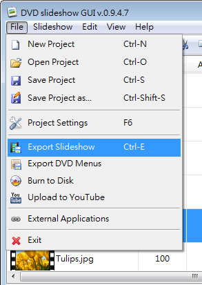 DVD Slideshow GUI 將照片製作成影片來播放的免費工具