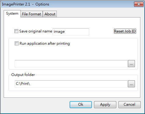 ImagePrinter 可將檔案列印成 BMP、PNG、JPG、TIFF、PDF 等格式