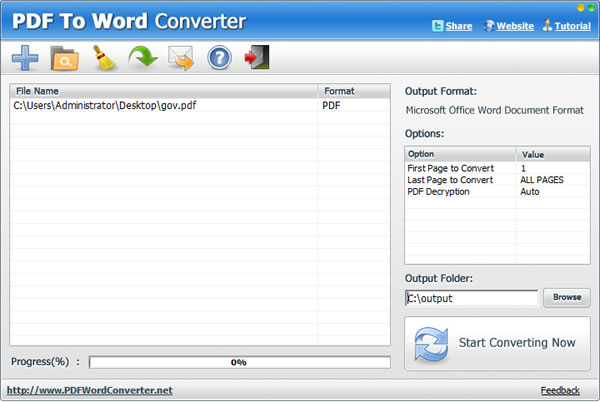 PDF To WORD Converter 實用的 PDF 轉 Word，中文也沒問題