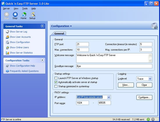 Quick‘n Easy FTP Server - 免安裝，最簡單設定的FTP Server