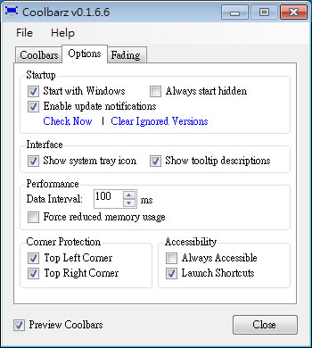 Coolbarz 可自訂項目的 Windows 工作列(免安裝)